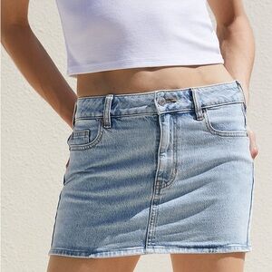 pacsun denim mini skirt